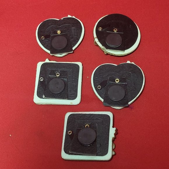 VTG Mini Golden Angel Cherub Picture Photo Frame Magnet Polyresin - Picture 3 of 11